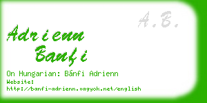adrienn banfi business card